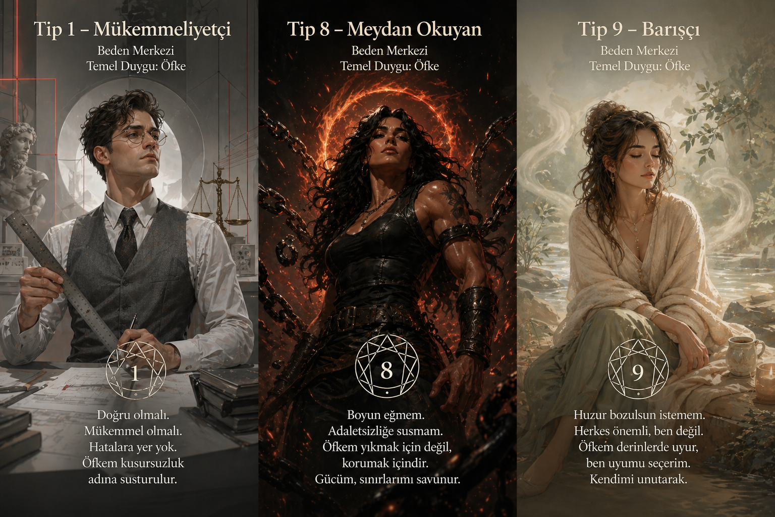Beden Merkezi — Tip 1, 8, 9